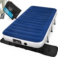 Serenelife Ez Air Mattress With Frame & Rolling