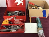 Tools in a Milwaukee Metal Case, Painting Supplies