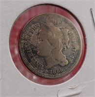 1865 - 3 Cent Piece