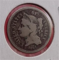 1866 - 3 Cent Piece