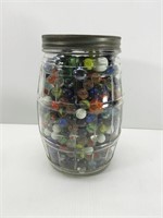 Jar of Marbles 10" tall