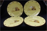 VINTAGE MONTEREY WESTERN WARE DINNER PLATES