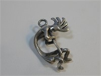 Sterling Silver Kokopelli Charm/ Pendant Hallmark