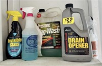 Garage Lot - Liquid Drain, Glass Cleaner,