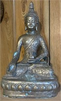 Tibetan Silver Sakyamuni Sitting Buddha