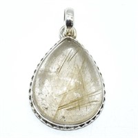 Silver Golden Rutile(14.4ct) Pendant