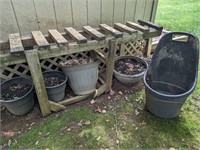 Flower Pot Lot Behind Building