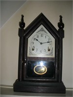 Mantle Clock, Bim Bam Chime, 16x9x5 Deep