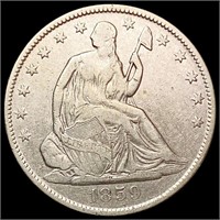 1859-O Seated Liberty Half Dollar LIGHTLY