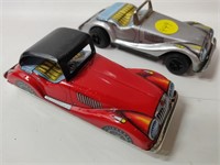 2 Tin Wind Up Cars