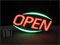 Hanging Open Lighted Sign