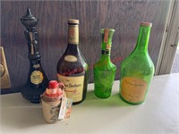 Assorted Decanters -Christian Brothers, Beam,