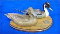 Ducks Unlimited Pintail Pair Beautifully Carved