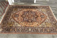 Vintage Persian-style area rug, 99" x 67”
