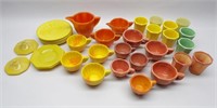 Child's Akro Agate Glass Dishes