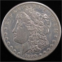 1890-CC MORGAN DOLLAR CH AU