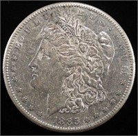 1885-S MORGAN DOLLAR CH AU