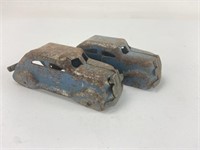 (2) Antique Marx Pressed Steel Wind-Up Toy Car