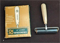 Vintage Speedball Brayer 4" Long No. 49