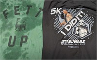 2 Star Wars Boba Fett & Rival Run Men XL Shirts