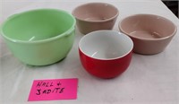 Vintage Hall & Jadeite Bowls