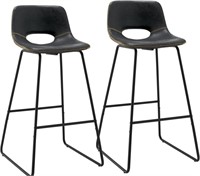 2 SET LEATHER COUNTER STOOL 30'' - ASSEMBLY REQ'D