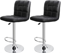 2 SET OF LEATHER BAR STOOL-ASSEMBLY REQ'D