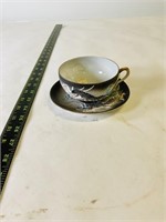 Antique Dragonware Tea Cup with plate