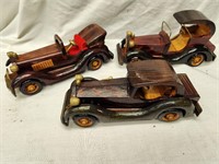 Wood Cars Lot of 3