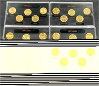 5 Sets Gold Edition US State Quarters 1999-2004