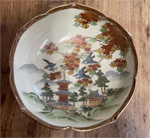 Signed Colorful Oriental Porcelain