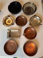 Vintage collectible Ashtray lot of 9. Dining Room