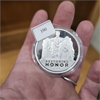 Restoring Honor 1 Troy Oz .999 Silver Round