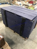 Blue wood box