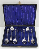 7pc Antique Sterling Spoons & Sugar Tongs 83.85g