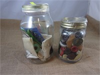 Jar of Misc. Craft Items & Jar of Buttons