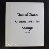 US Stamps 1966-1986 Commemoratives, mint collectio