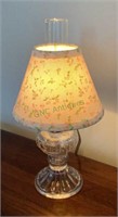 Small oil lamp style table lamp 12 inches tall