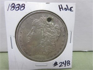 1888 Morgan Dollar – (Hole)