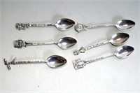6 Sterling Silver Coffee Spoons