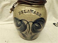 Delaware pottery lamp