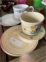 Cups and Sandwich Saucers (2) Made in Italy RWE