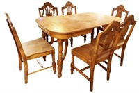 VINTAGE OAK DINING ROOM SET