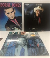 Record albums George Jones, Roy Rogers, brand n
