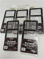 LOT OF 5 THREE CARD CARD DISPLAYS