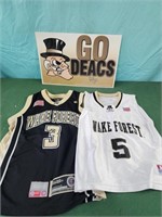 Wake Forest Deacons youth jerseys and sign