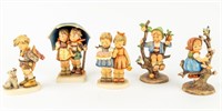 5 Vintage German Hummel Figurines Goebel