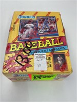 sealed box of 1991 Donruss baseball cards