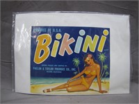 Vintage "Bikini" Produce Of U.S.A. Ad. Print