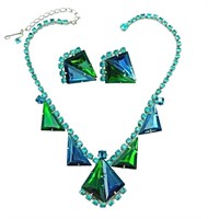 Vintage Triangle Shaped Rhinestone Set